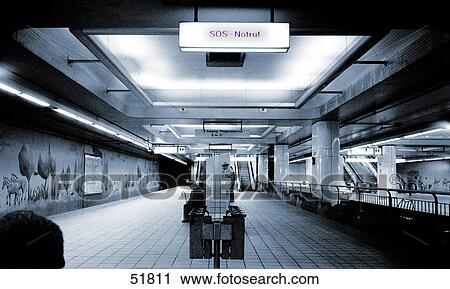 Interiors of underground station and SOS sign View Large Photo Image Stock Image - Interiors of underground station and SOS sign . Fotosearch