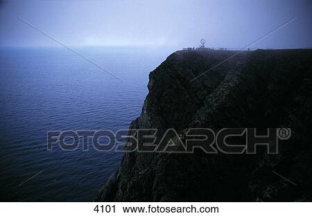 Island in sea, Norwegian Sea, North Cape, Norway View Large Photo Image Stock Image - Island in sea, Norwegian Sea, North Cape, Norway . Fotosearch