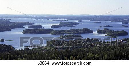 Lake in forest, Finland View Large Photo Image Picture - Lake in forest, Finland . Fotosearch