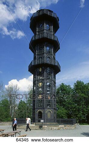 Low angle view of cast iron tower, King Friedrich-August tower, Loebau, Upper Lusatia, Saxony, Germany View Large Photo Image Stock Photography - Low angle view of cast iron tower, King Friedrich-August tower, Loebau, Upper Lusatia, Saxony, Germany . Fotosearch