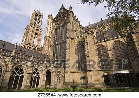 Low angle view of cathedral, Utrecht, Netherlands View Large Photo Image Picture - Low angle view of cathedral, Utrecht, Netherlands . Fotosearch