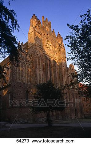Low angle view of church, Chorin, Barnim, Brandenburg, Germany View Large Photo Image Stock Photo - Low angle view of church, Chorin, Barnim, Brandenburg, Germany . Fotosearch