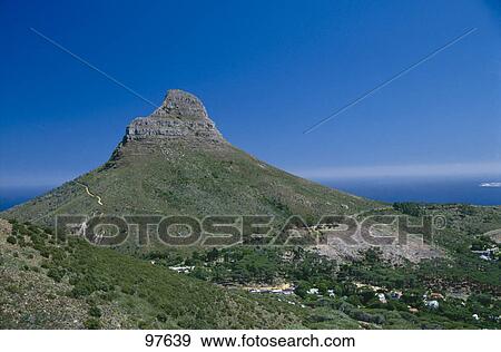 Stock Photo - Low angle view of hill . Fotosearch