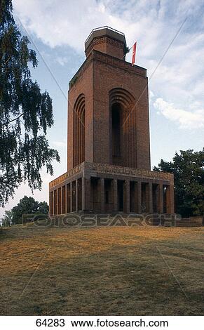 Low angle view of memorial tower, Bismark Tower, Spreewald, Germany View Large Photo Image Stock Image - Low angle view of memorial tower, Bismark Tower, Spreewald, Germany . Fotosearch