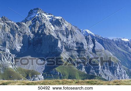Low angle view of mountain, Swiss Alps, Switzerland View Large Photo Image Stock Image - Low angle view of mountain, Swiss Alps, Switzerland . Fotosearch