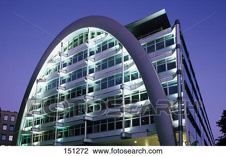 Low Angle View Of Stock Exchange Building Ludwig Erhard Haus