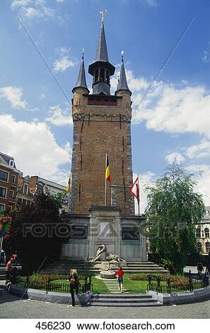 Low angle view of tower, Kortrijk, Belgium View Large Photo Image Stock Image - Low angle view of tower, Kortrijk, Belgium . Fotosearch