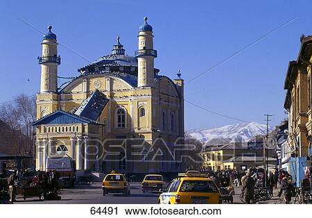 Mosque in city, Shah-e Do Shamshera Mosque, Kabul, Afghanistan View Large Photo Image Stock Image - Mosque in city, Shah-e Do Shamshera Mosque, Kabul, Afghanistan . Fotosearch