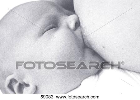 Mother nursing baby, close-up View Large Photo Image Stock Image - Mother nursing baby, close-up . Fotosearch