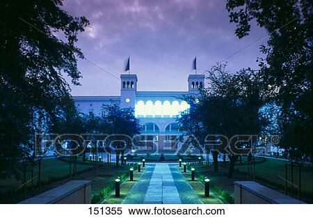 Museum lit up at night, Berlin, Germany View Large Photo Image Stock Photography - Museum lit up at night, Berlin, Germany . Fotosearch