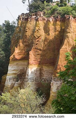 ocher mountains, Provence - Alpes-Cote d Azur, France View Large Photo Image Picture - ocher mountains, Provence - Alpes-Cote d Azur, France . Fotosearch