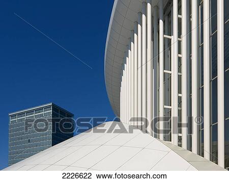 Office buildings in city, Neue Philharmonie, Luxembourg View Large Photo Image Stock Image - Office buildings in city, Neue Philharmonie, Luxembourg . Fotosearch