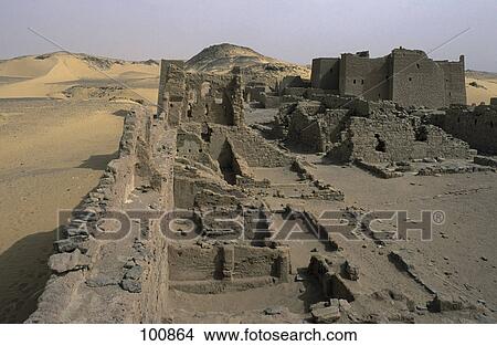 Old ruins of building in desert, Aswan, Egypt View Large Photo Image Picture - Old ruins of building in desert, Aswan, Egypt . Fotosearch