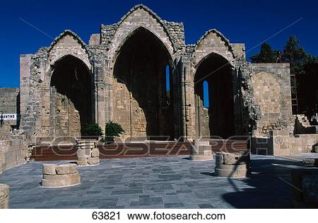 Old ruins of church, Rhodes, Dodecanese Islands, Greece View Large Photo Image Stock Image - Old ruins of church, Rhodes, Dodecanese Islands, Greece . Fotosearch