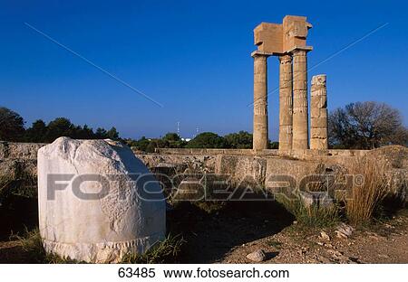 Old ruins of roman temple on landscape, Temple Of Apollo, Rhodes, Dodecanese Islands, Greece View Large Photo Image Stock Photography - Old ruins of roman temple on landscape, Temple Of Apollo, Rhodes, Dodecanese Islands, Greece . Fotosearch