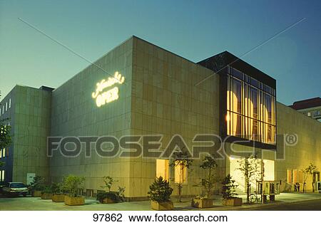 Opera company building lit up at night, Komische Oper, Berlin, Germany View Large Photo Image Stock Image - Opera company building lit up at night, Komische Oper, Berlin, Germany . Fotosearch