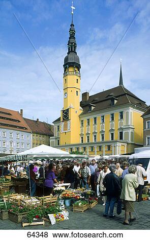 People at street market near town hall, Bautzen, Eponymous District, Saxony, Germany View Large Photo Image Stock Photo - People at street market near town hall, Bautzen, Eponymous District, Saxony, Germany . Fotosearch