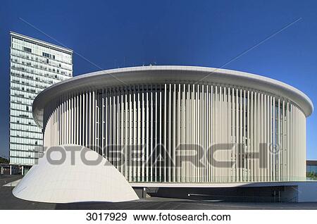 Philharmonic hall at the Kirchberg, Luxembourg View Large Photo Image Stock Photo - Philharmonic hall at the Kirchberg, Luxembourg . Fotosearch