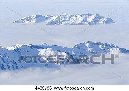 Stock Photograph - Pilatus, Bern Alps, West Alps, Switzerland, Europe . Fotosearch