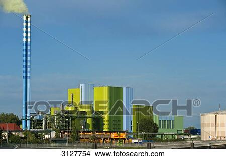 Power plant in Wiesbaden, Germany View Large Photo Image Picture - Power plant in Wiesbaden, Germany . Fotosearch