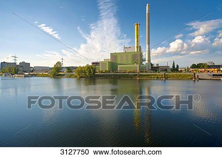 Power plant in Wiesbaden, Germany View Large Photo Image Stock Image - Power plant in Wiesbaden, Germany . Fotosearch