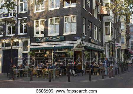 Pub in the Prinsengracht, Amsterdam, Netherlands View Large Photo Image Stock Photo - Pub in the Prinsengracht, Amsterdam, Netherlands . Fotosearch