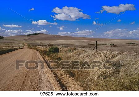 Road running through desert View Large Photo Image Stock Photography - Road running through desert . Fotosearch