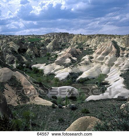 Rock formation on landscape, Turkey View Large Photo Image Stock Photo - Rock formation on landscape, Turkey . Fotosearch