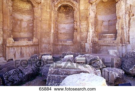 Roman ruins in ancient building, Baalbek, Bekaa Valley, Lebanon View Large Photo Image Picture - Roman ruins in ancient building, Baalbek, Bekaa Valley, Lebanon . Fotosearch