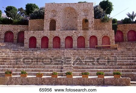 Ruins of ancient roman amphitheater, Zouk Mikael, Keserwan, Jounieh, Mount Lebanon Governorate, Lebanon View Large Photo Image Stock Photograph - Ruins of ancient roman amphitheater, Zouk Mikael, Keserwan, Jounieh, Mount Lebanon Governorate, Lebanon . Fotosearch