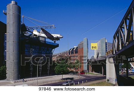 Sculpture of aircraft on museum, Technical Museum, Kreuzberg, Berlin, Germany View Large Photo Image Stock Photograph - Sculpture of aircraft on museum, Technical Museum, Kreuzberg, Berlin, Germany . Fotosearch