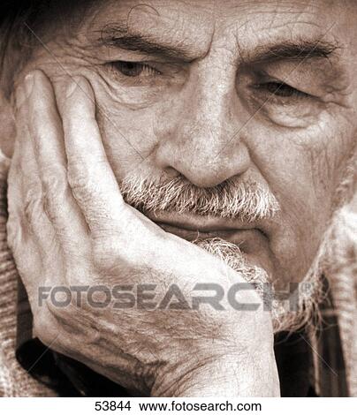 Picture - Senior man, portrait . Fotosearch
