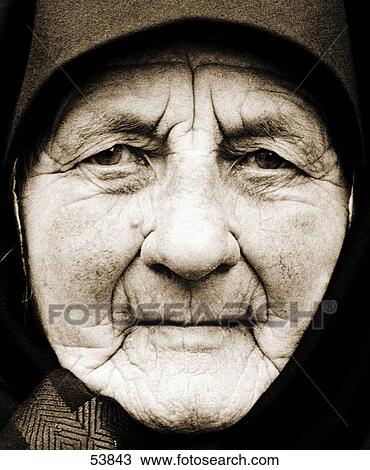 Senior woman, portrait View Large Photo Image Stock Image - Senior woman, portrait . Fotosearch