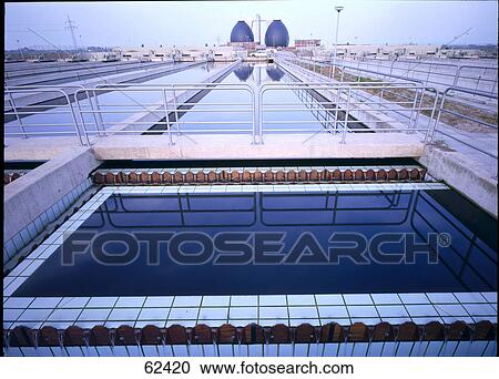 Sewage treatment plant View Large Photo Image Stock Image - Sewage treatment plant . Fotosearch