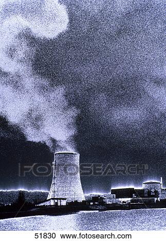 Stock Image - Smoke emitting from smokestack . Fotosearch