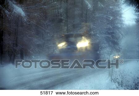 Snowplough cleaning road View Large Photo Image Stock Photo - Snowplough cleaning road . Fotosearch