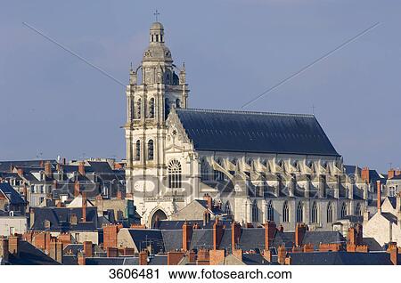 St. Louis Cathedral, Loire Valley, France View Large Photo Image Stock Image - St. Louis Cathedral, Loire Valley, France . Fotosearch