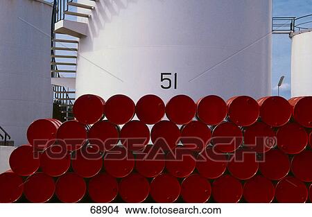 Stacks of oil drums View Large Photo Image Picture - Stacks of oil drums . Fotosearch