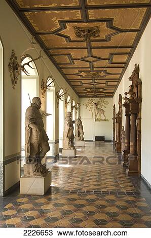 Statues in corridor of castle, Heidelberg Castle, Heidelberg, Baden-Wurttemberg, Germany View Large Photo Image Stock Image - Statues in corridor of castle, Heidelberg Castle, Heidelberg, Baden-Wurttemberg, Germany . Fotosearch