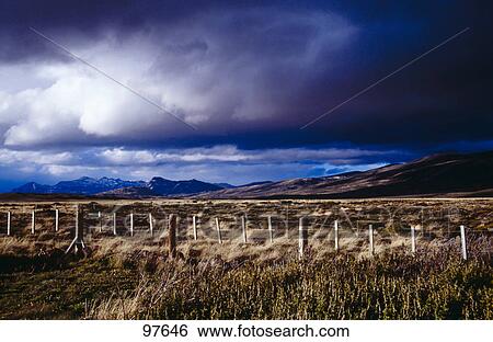Thunderstorm over landscape View Large Photo Image Stock Photograph - Thunderstorm over landscape . Fotosearch