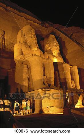 Tourists at Egyptian temple, Great Temple of Rameses II, Abu Simbel, Egypt View Large Photo Image Stock Photograph - Tourists at Egyptian temple, Great Temple of Rameses II, Abu Simbel, Egypt . Fotosearch