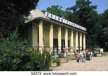 Tourists in front of planetarium, Zeiss planetarium, Jena, Thuringia, Germany View Large Photo Image Stock Image - Tourists in front of planetarium, Zeiss planetarium, Jena, Thuringia, Germany . Fotosearch