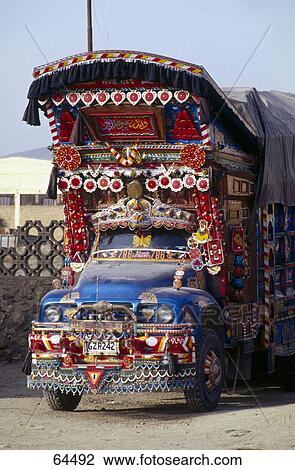 Truck on road, Kabul, Afghanistan View Large Photo Image Stock Image - Truck on road, Kabul, Afghanistan . Fotosearch