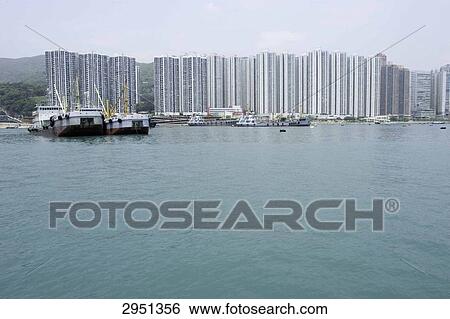 Tsuen Wan Distrikt, Rambler Channel, Hongkong, China  View Large Photo Image Stock Photograph - Tsuen Wan Distrikt, Rambler Channel, Hongkong, China . Fotosearch