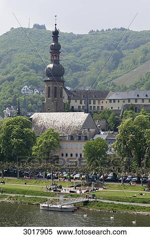 View over Moselle river to St. Martin parish church, Cochem, Rhineland-Palatinate, Germany View Large Photo Image Stock Photography - View over Moselle river to St. Martin parish church, Cochem, Rhineland-Palatinate, Germany . Fotosearch