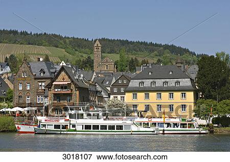 View over Moselle river to Traben, Rhineland-Palatinate, Germany View Large Photo Image Stock Photo - View over Moselle river to Traben, Rhineland-Palatinate, Germany . Fotosearch