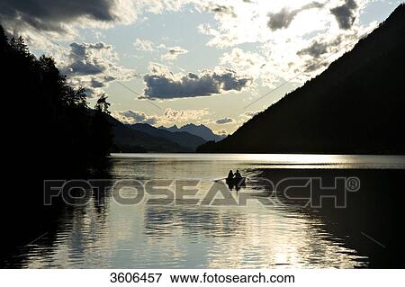 Weissensee in Carinthia at dusk, Austria View Large Photo Image Stock Photo - Weissensee in Carinthia at dusk, Austria . Fotosearch