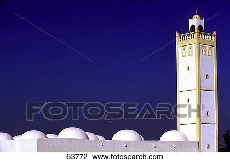 White mosque against clear blue sky, Djerba, Houmt Souk, Tunisia View Large Photo Image Stock Image - White mosque against clear blue sky, Djerba, Houmt Souk, Tunisia . Fotosearch