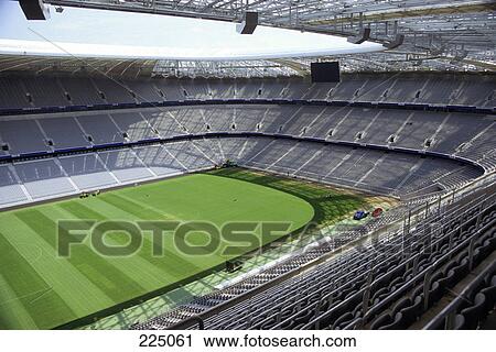Aerial view of football stadium, Allianz Arena, Munich, Bavaria, Germany View Large Photo Image Stock Image - Aerial view of football stadium, Allianz Arena, Munich, Bavaria, Germany . Fotosearch