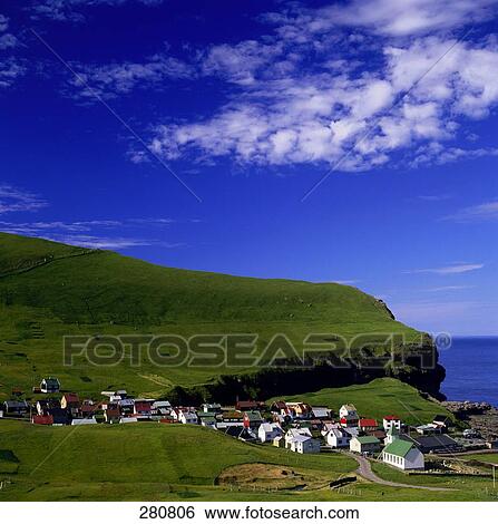 Aerial view of town on cliff, Denmark View Large Photo Image Stock Photograph - Aerial view of town on cliff, Denmark . Fotosearch